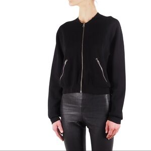 Acne Studios Women's Black Zip Bomber Jacket size M Medium